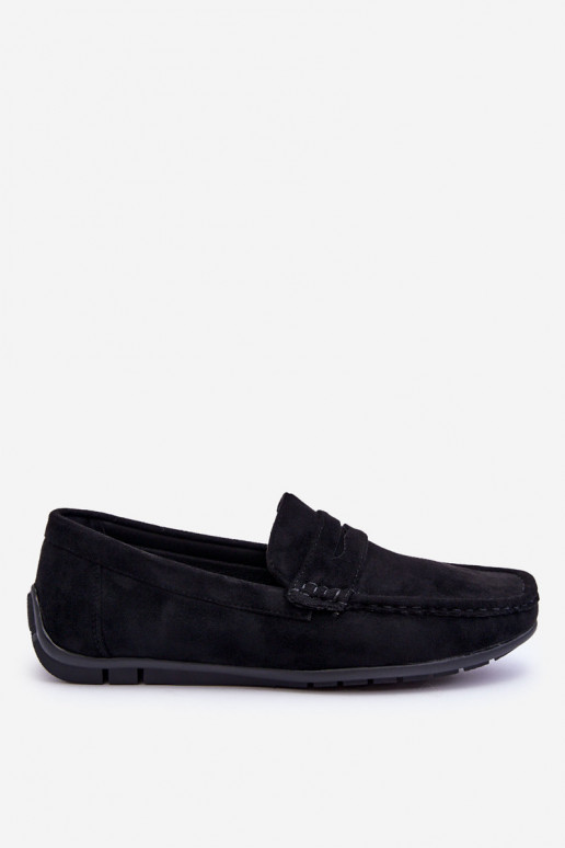Mocasines de hombre Wesley de ante negro Mocasines de hombre Wesley de ante negro