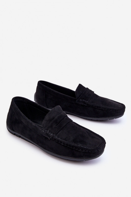 Mocasines de hombre Wesley de ante negro Mocasines de hombre Wesley de ante negro