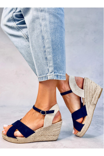 Sandalias plataforma WILLA AZUL 2