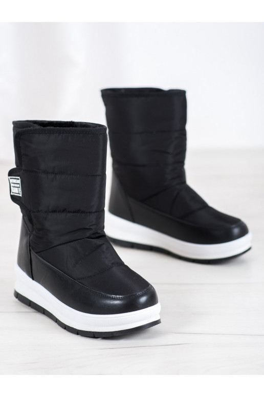 Botas de nieve negras con cierres adhesivos BAT_DS8826B