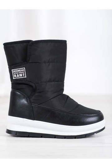 Botas de nieve negras con cierres adhesivos BAT_DS8826B 2