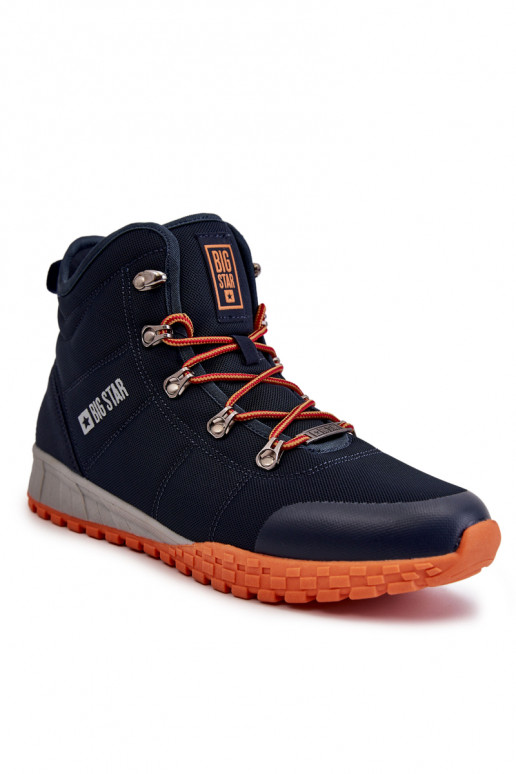 Botas de montaña Memory Foam Big Star azul oscuro para hombre