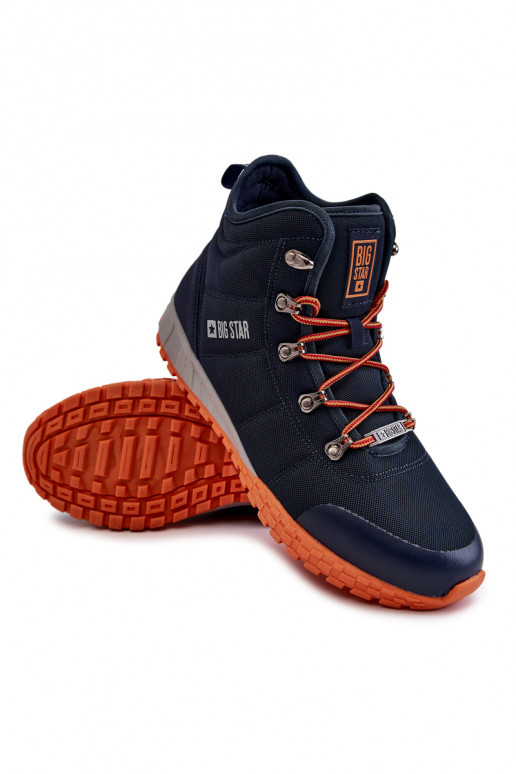 Botas de montaña Memory Foam Big Star azul oscuro para hombre