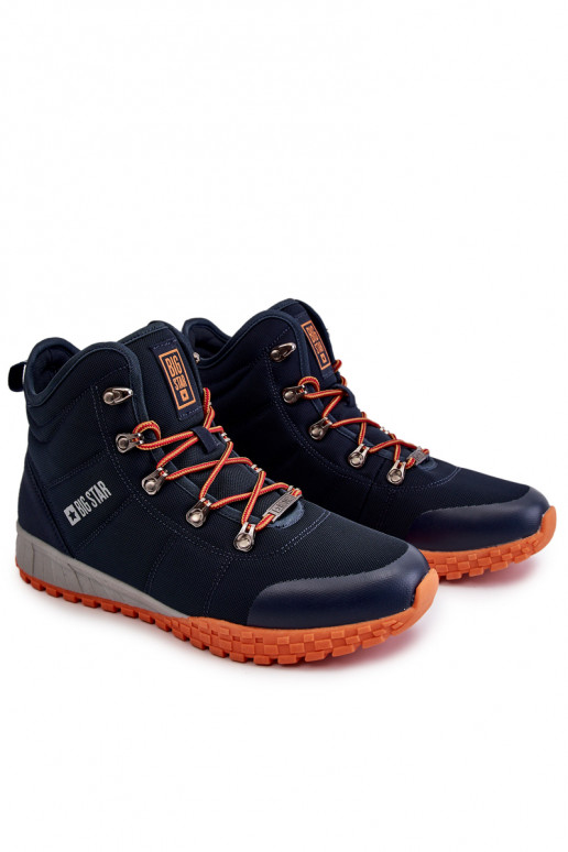 Botas de montaña Memory Foam Big Star azul oscuro para hombre