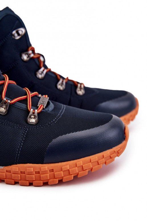 Botas de montaña Memory Foam Big Star azul oscuro para hombre