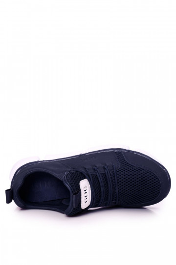 Zapatillas deportivas azul oscuro para hombre. 2