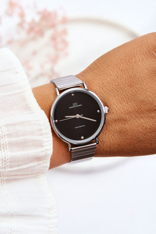 Reloj de mujer en color gris-negro Giorgio&Dario