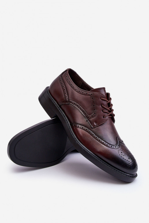 Botas marrones de hombre al estilo elegante de Gustavo