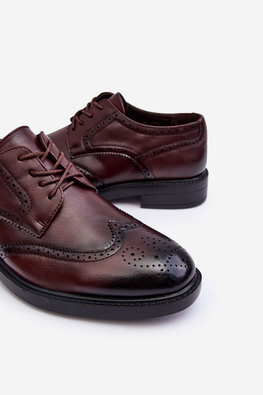 Botas marrones de hombre al estilo elegante de Gustavo