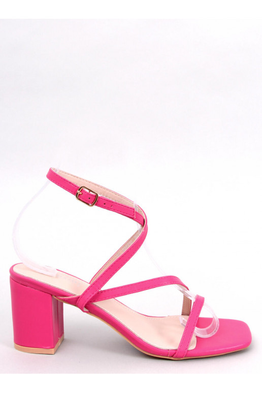 Sandalias de tacón con estilo rosa THERESA