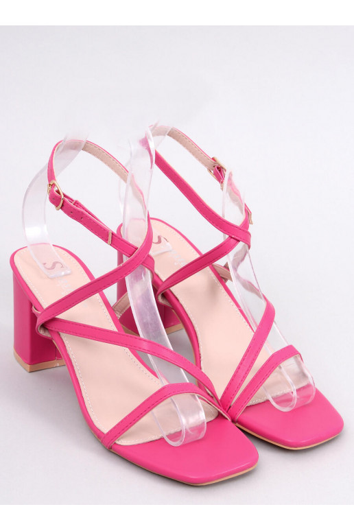Sandalias de tacón con estilo rosa THERESA