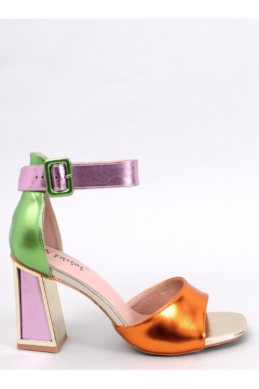 Zapatos tacón color MARSHMELLO NARANJA