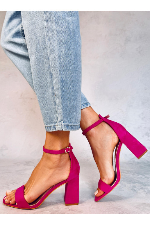 Zapatos tacón rosa AISHA