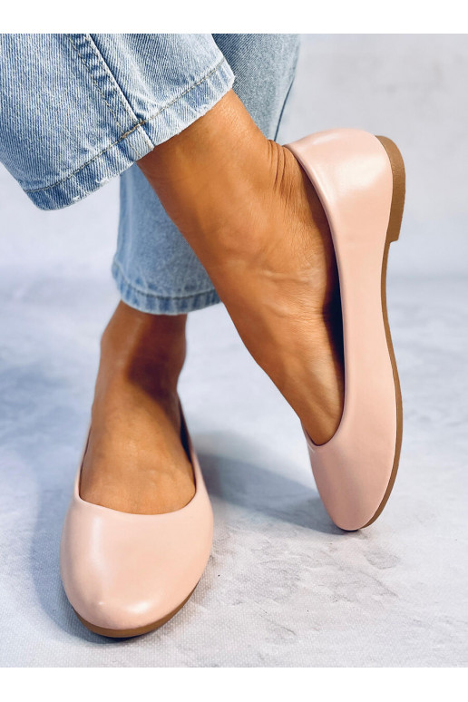 Bailarinas de mujer TOVA BEIGE con plantilla de piel