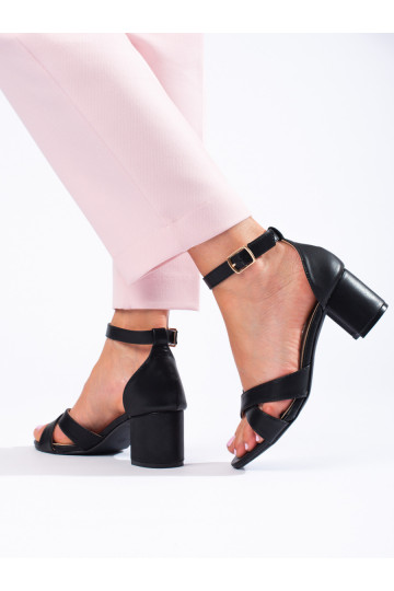 Sandalias clásicas en negro Shelovet 2