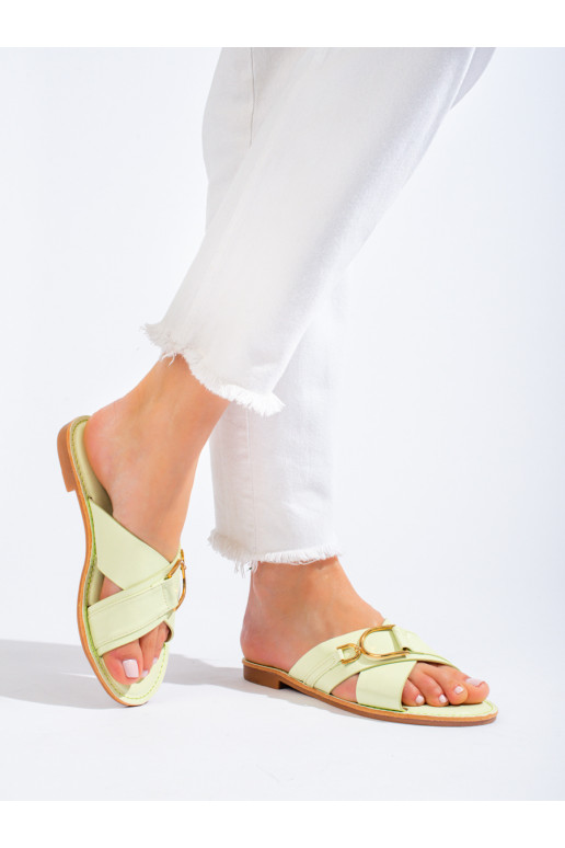 Zapatillas de mujer color verde Shelovet