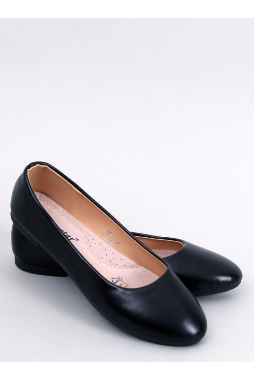 Bailarinas con plantilla de piel en color negro TOVA BLACK