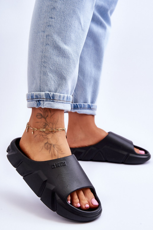 Pantuflas ligeras Big Star color negro Pantuflas ligeras Big Star color negro