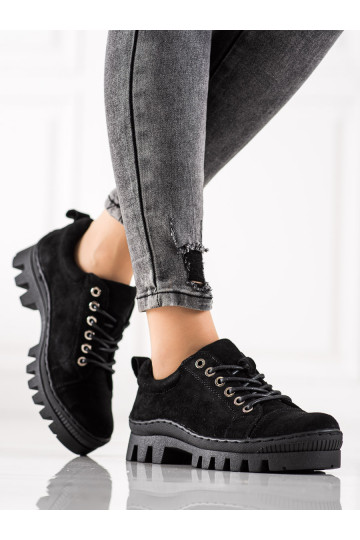 Zapatos negros con plataforma S. Barski