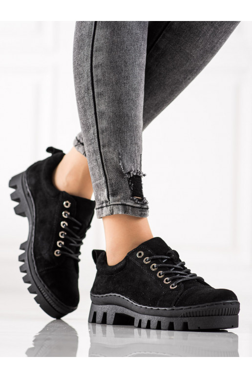 Zapatos negros con plataforma S. Barski