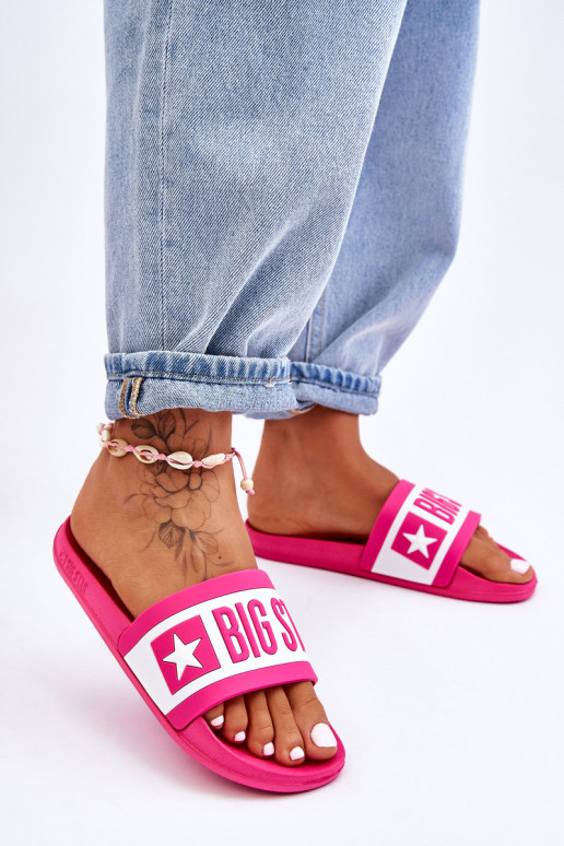 Pantuflas Big Star rosa del modelo... Pantuflas Big Star rosa del modelo...