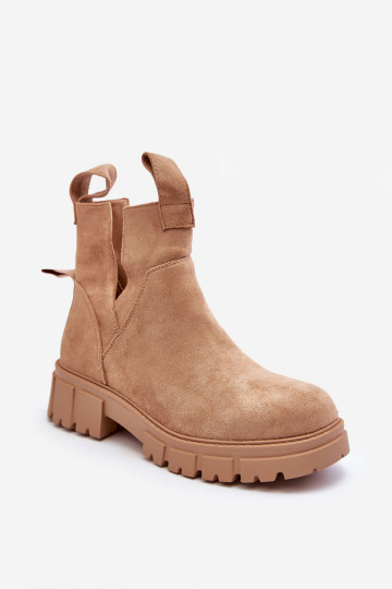 botas beige cielo