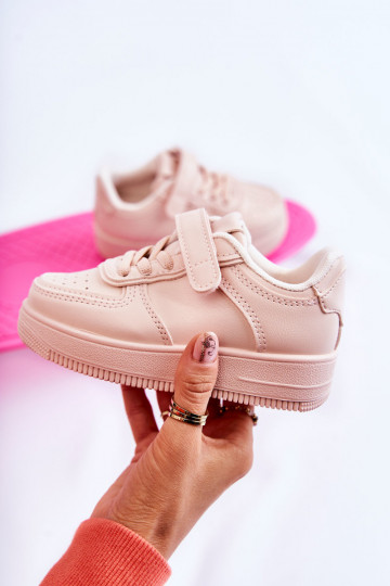 Zapatillas deportivas infantiles con cierres adhesivos en color rosa Elike 2
