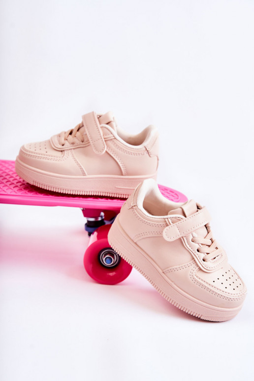 Zapatillas deportivas infantiles con cierres adhesivos en color rosa Elike