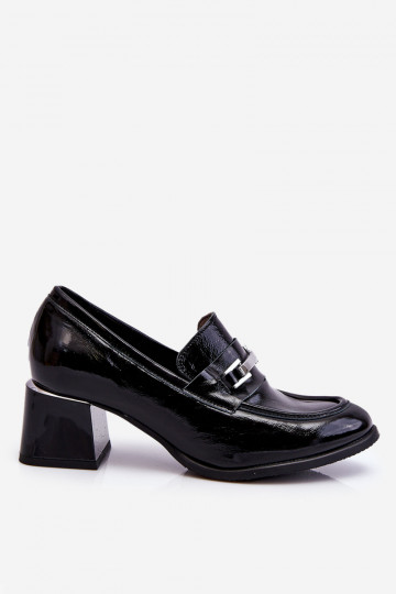 Zapatos lacados en color negro Damira 2