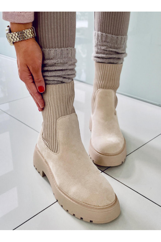 Botas elásticas INVIERNOS BEIGE