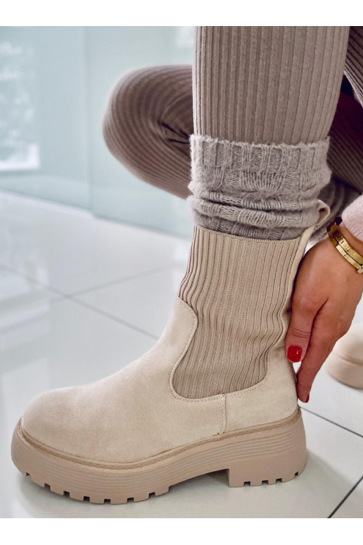 Botas elásticas INVIERNOS BEIGE