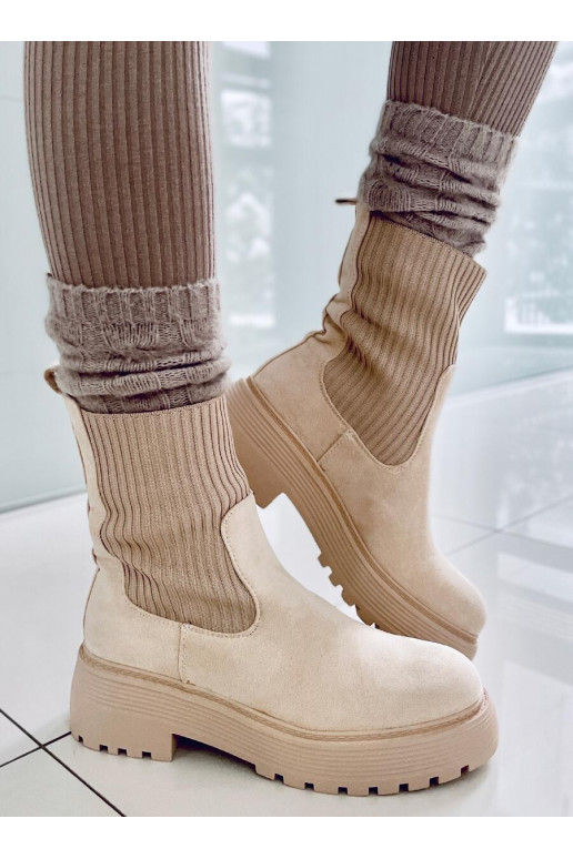 Botas elásticas INVIERNOS BEIGE