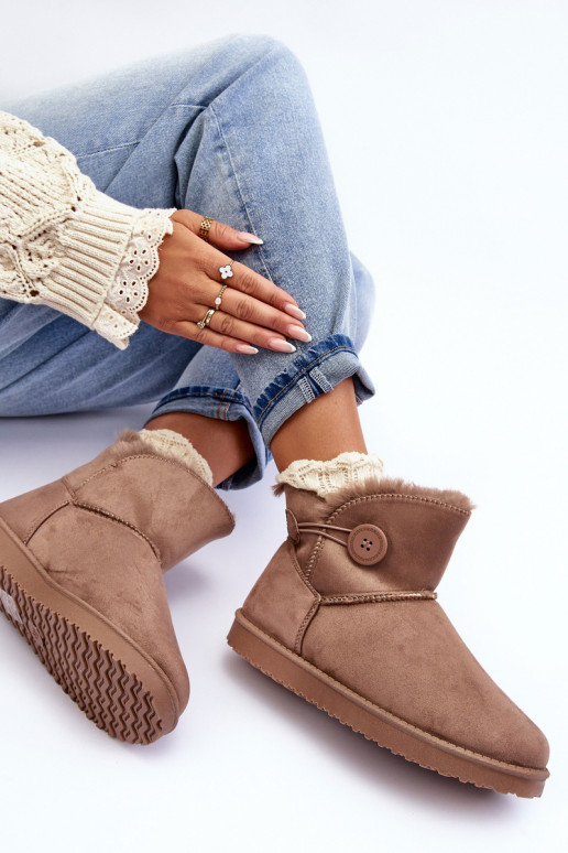 Botas de nieve calefactables beige... Botas de nieve calefactables beige...