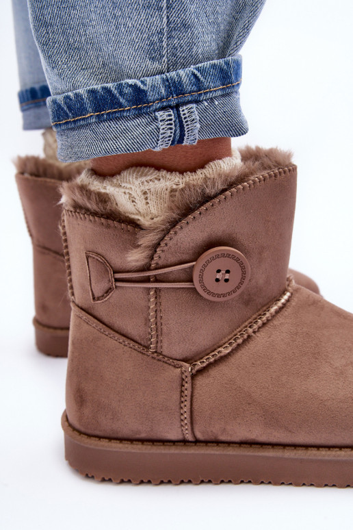Botas de nieve calefactables beige... Botas de nieve calefactables beige...