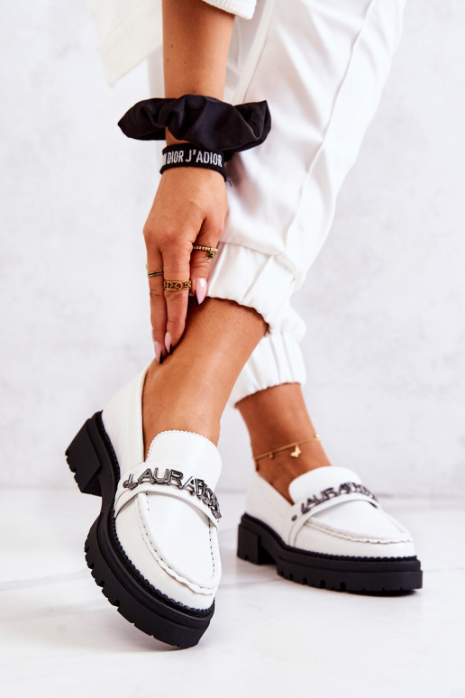 Mocasines en color blanco La.Fi Jenefer