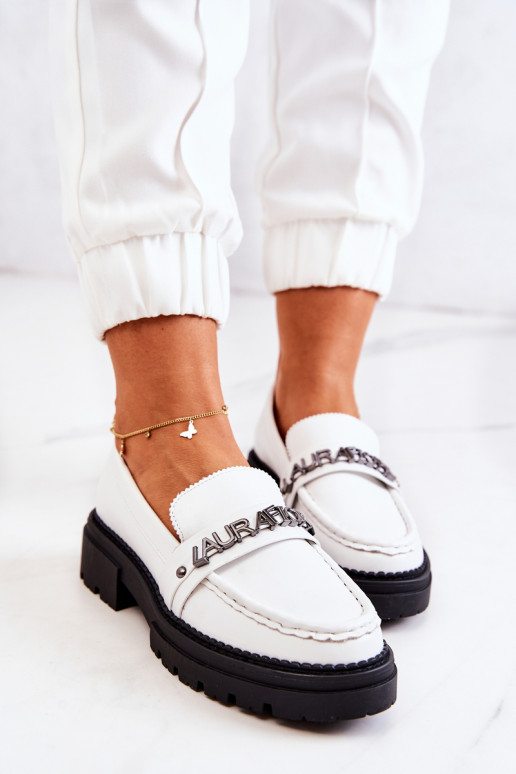 Mocasines en color blanco La.Fi Jenefer