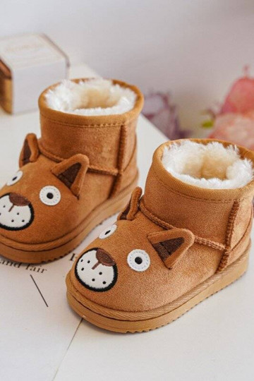Cálidas botas de invierno para niños en color marrón Vavena 2