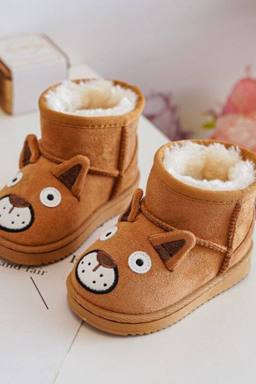 Cálidas botas de invierno para niños en color marrón Vavena