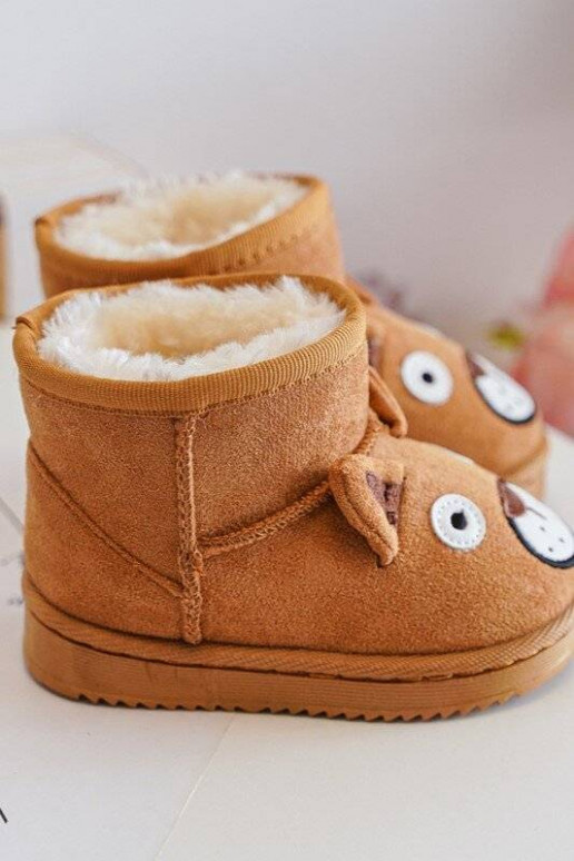 Cálidas botas de invierno para niños en color marrón Vavena