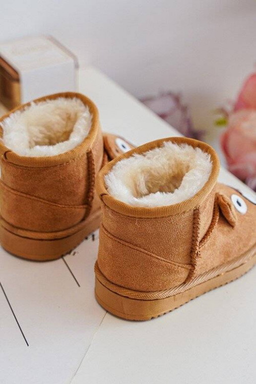 Cálidas botas de invierno para niños en color marrón Vavena