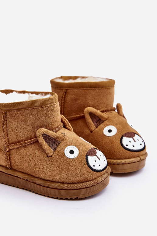 Cálidas botas de invierno para niños en color marrón Vavena