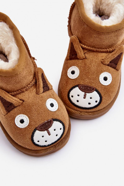 Cálidas botas de invierno para niños en color marrón Vavena