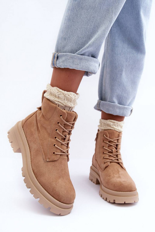 botas de ante calentadas beige Alden
