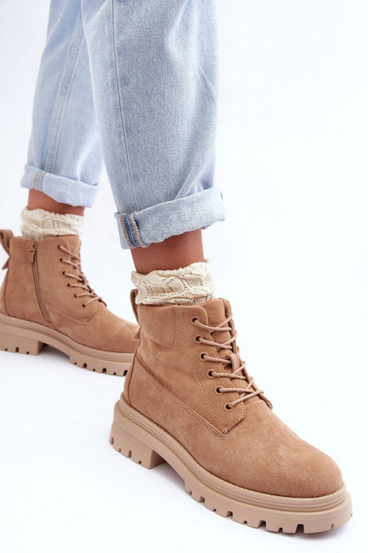 botas de ante calentadas beige Alden