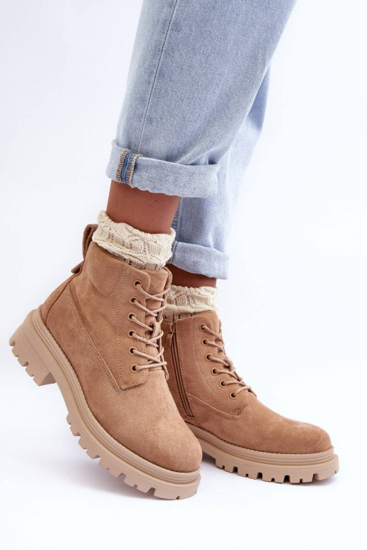 botas de ante calentadas beige Alden