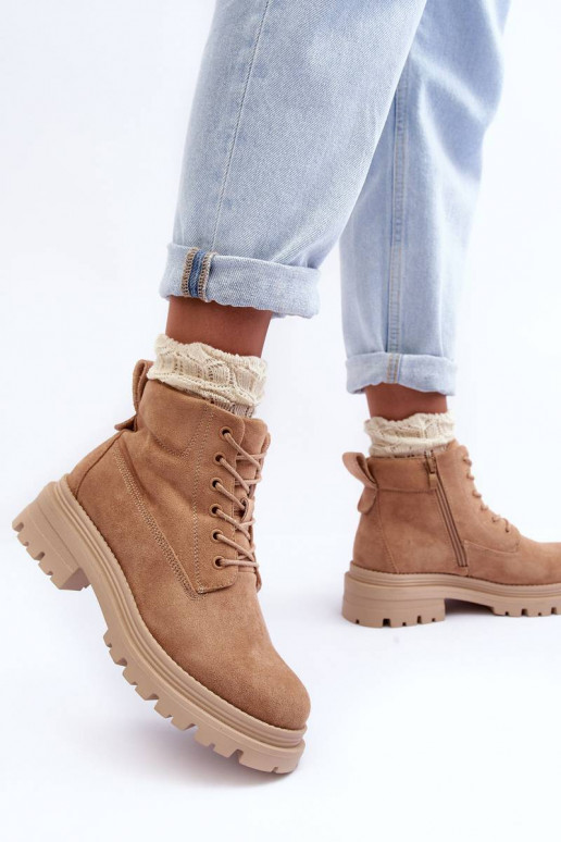 botas de ante calentadas beige Alden