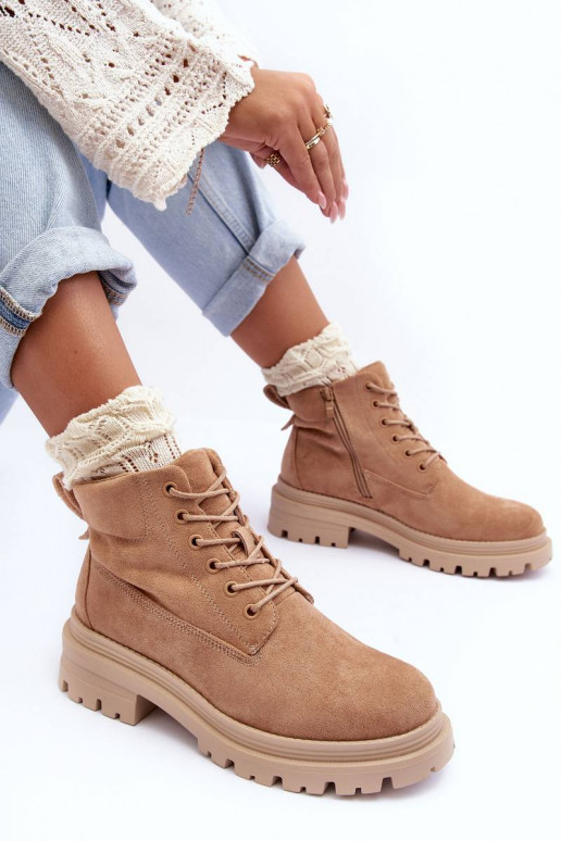 botas de ante calentadas beige Alden