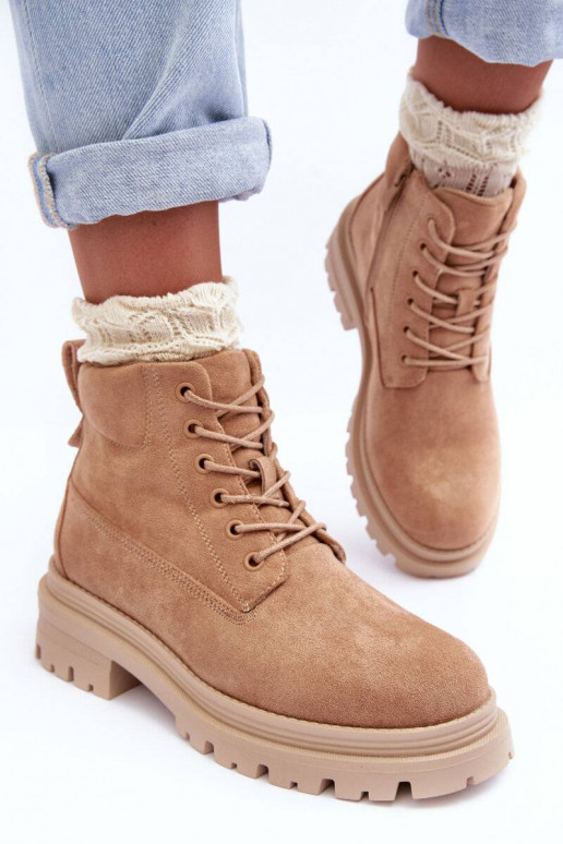 botas de ante calentadas beige Alden