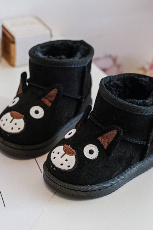Cálidas botas de invierno para niños en color negro Vavena