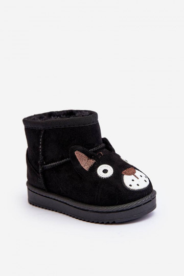 Cálidas botas de invierno para niños en color negro Vavena 2
